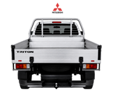 Mitsubishi Triton truck bed on a white background
