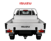 Isuzu truck bed with visible branding on a white background