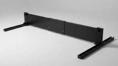 Black tub divider and slider bases
displayed off the vehicle
